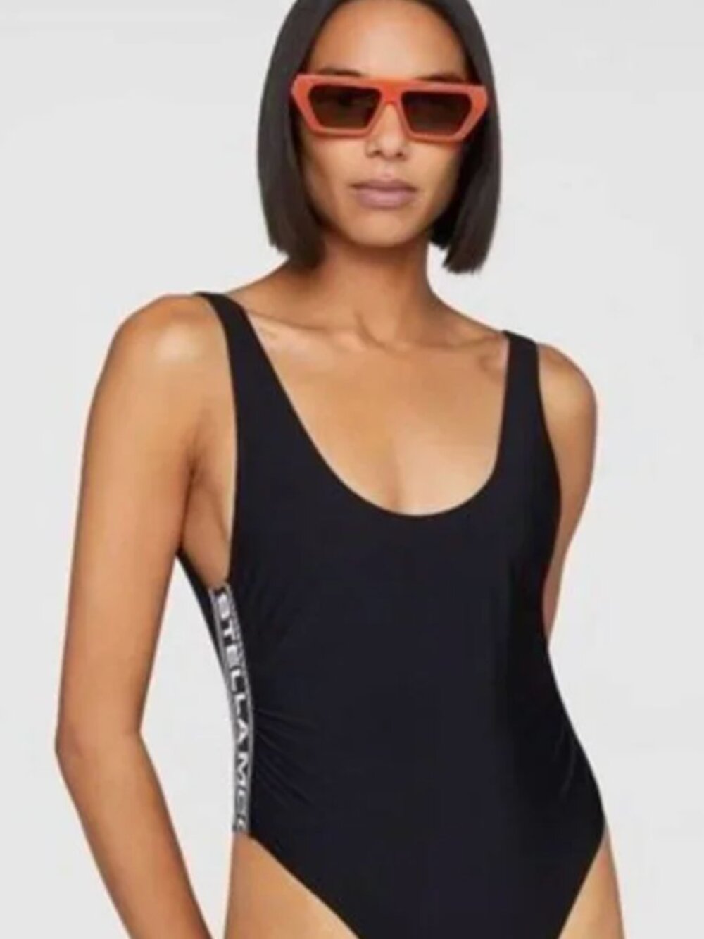 NWT Stella McCartney Black One Piece Bathing Suit, Chic!